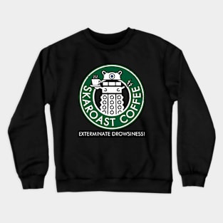 Scifi Alien Villain Coffee Logo Gift For Coffee Lovers Crewneck Sweatshirt